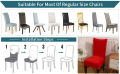Knit that Fits Cotton Jersey Dining Chair Covers | Soft Stretch Chair Covers | Pack of 4 6 8 | Elastic Fit. 