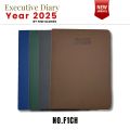 Executive Medium Diary for year 2025 with double date per page. 