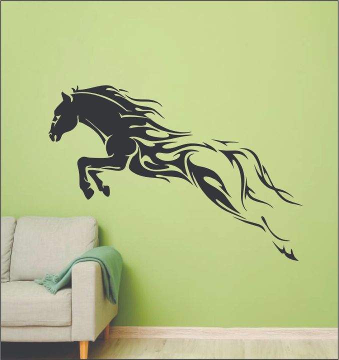 Sky%20Solution%20Decor%20Home%20Design%20Wall%20Sticker%20Running%20Horse%20Wall%20Sticker,%20Elegant%20decor%20-%20Image%202