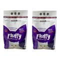 Fluffy Cat Food 2 packet (1.2kg*2=2.4kg). 