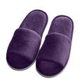 Unisex Coral Fleece Open Toe Home Indoor Shoes Hotel Slippers. 