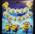 Minion Character Happy Birthday Banner. 