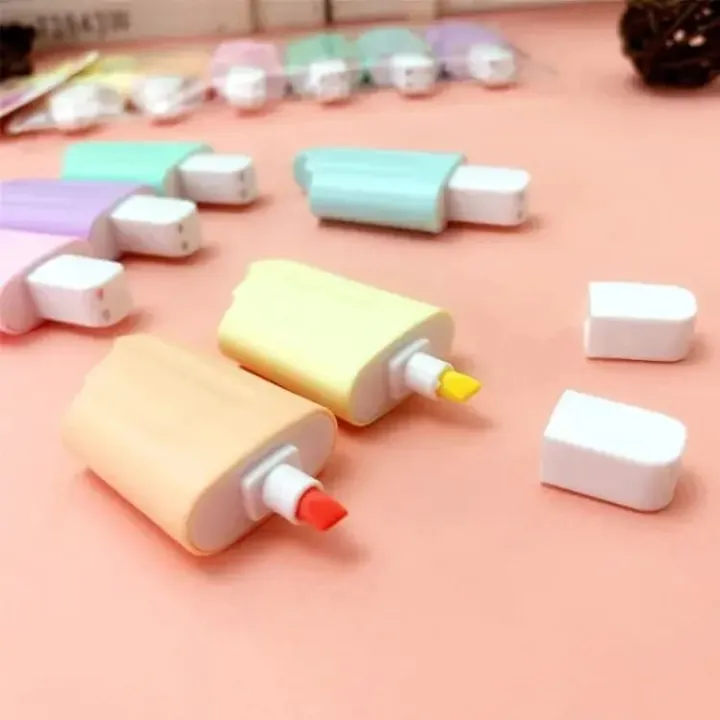 Fancy%20Highlighter%20Set%20-%206Pcs%20Cute%20Cartoon%20Ice%20Cream%20Design%20-%20Highlighter%20for%20girls%20and%20boys%20-%20Perfect%20for%20Students%20-%20School%20&%20Office%20Stationery%20-%20Vibrant%20Colors%20for%20Drawing%20&%20Focus%20-%20Image%204