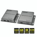 HDMI 60M KVM Extender HDMI USB extender over cat5e/6 1080P 4K USB HDMI KVM extender splitter with HDMI loop for mouse keyboard. 