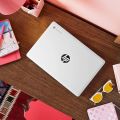 HP Chromebook 14 SMB | 4GB Ram | 128GB / 256 SSD | Windows 11 | Extendable SSD | 14 inch HD Display Chromebook | Battery Backup 5-6 Hours. 