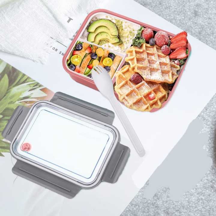 MSURE%20Bento%20Box%20Lunch%20Box%20and%20Kids,%20Adults,%20Takeaway%20Plastic%20Lunch%20Box%20and%20Food%20Storage%20Box,%203-Compartment%20Bento%20Style%20Food%20Container%20-%20Image%203