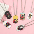 1pc Funny Marvel Superhero Deadpool Wolverine Stainless steel Best Friend Necklace Double-Sided Pattern Jewelry. 