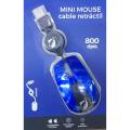 Mini Mouse Cable Retractil  Optico Usb. 