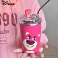 Imported Sanrio Hello Kitty 450ml Kawaii Cups With Lids And Straws Insulated Cup 304 Stainless Steel Coffee Cute Birthday Gift Stainless Steel Water Bottle Tumbler for School Kids and Girls. 