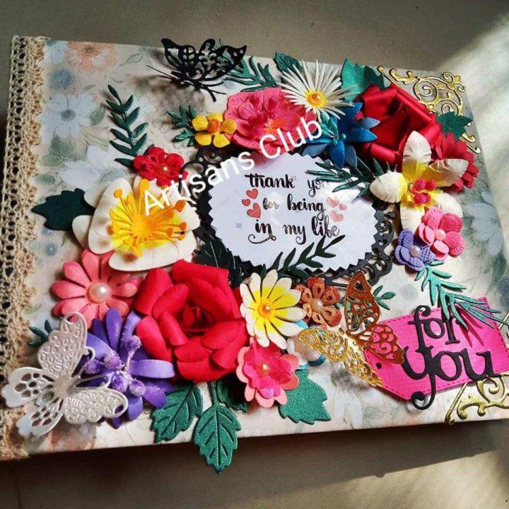 scrap book or handmade photo album