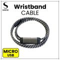 [Micro USB] Wraps Wristband Wearable Fashionable Bracelet Fast Charging Data Cable For Android Mobiles and Devices 1 Meter. 