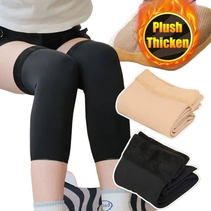 1 Pair Knee Brace Thermal Winter Sleeves Long Warm Leg Sleeve Wool knee