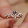 Korean Adjustable Engagement Couple Rings set With Box for Lovers Silver Cuple Rings Pair resizable for Girls and for Boys. 