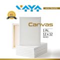1 Piece Of 12 X 12 Inches Primed Canvas Board For Painting. 