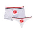Couples Letter Print Underwear Set Women G string Men Boxer Shorts Underpants For Lovers. 