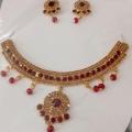 Neckless And Earrings With Chain new Design. 