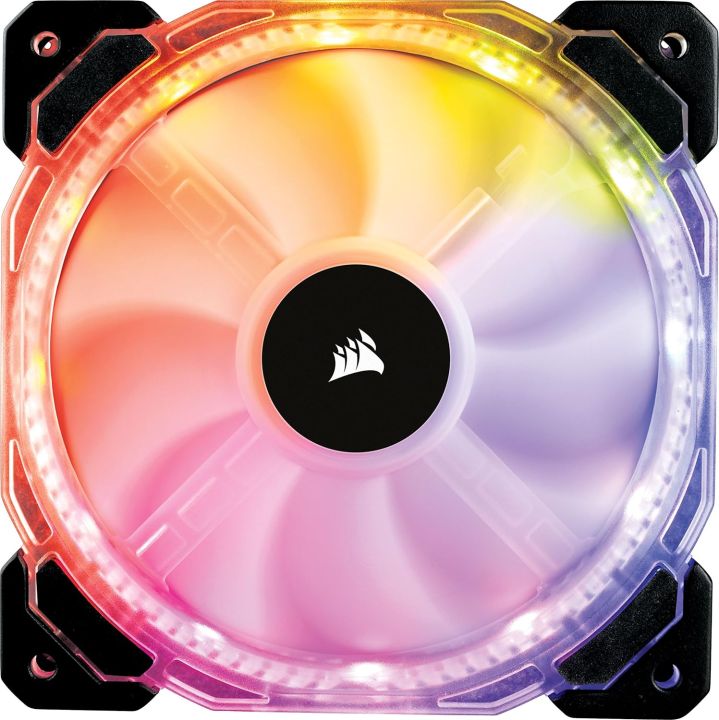 Corsair HD140 RGB LED High Performance 140mm PWM Fan — Twin Pack with Controller