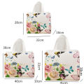 Butterfly Printing Non-woven Fabric Shopping Bag Foldable Reusable Tote Pouch Waterproof Storage Bag Women Travel Grocery Bags. 