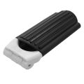 Travel Folding Hair Brush With Mirror Compact Pocket Size Comb-White. 