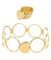 2 in 1 ring and bracelet Stretchable Twist Folding Jewelry. 