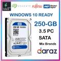 250 GB Hard Disk WINDOWS 10 READY Genuine for Computer Machine Pulled out from Branded Desktop Hard Drives Original. 