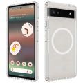 For Google Pixel 6a MagSafe Clear Acrylic PC Hybrid TPU Phone Case. 