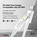 Original Sigma 20W PD2 Fast Charger - Rapid Power Delivery for Your Devices | High-Speed Charging for Smartphones, Tablets, and More. 