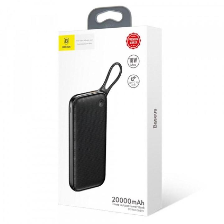 Powerful Type-C PD + QC3.0 20,000 mah Quick Charge PowerBank - PPKC-A01 - Black