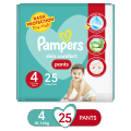 Pampers Pants Baby Diapers (Size 4 Large, 25 Pcs). 