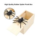 Trick Spider Funny Scare Box Wooden Hidden Box Quality Prank Wooden Scare Box Fun Game Prank Trick Friend Office Toys. 