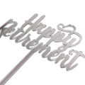 Happy Retirement Cake Topper Collection, Multicolour, Acrylic & Wooden Cake Toppers For Retiree, Congrat Retirment Celebration Cake Decoration Item, Gifts, Parties Supplies Decor Cupcake & Cake Toppers, Retiremeent Party Cake Topper Events, Man & Women. 