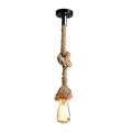 1 Piece Rope Pendant Light Hand Wrapped in manila rope for pendant lighting, nautical rope light - Kitchen island pendant light, jute twine rope, Rope swag light, an Industrial farmhouse rustic light fixture (BULBS NOT INCLUDED). 