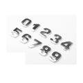 DIY 3D Metallic Alphabet Sticker Car Emblem Letter Silver Badge Decal (A-Z&0-9). 