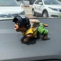 Universal Car Interior Decoration Pubg Bull Dog With Cloths and Welding Hat Hanging Car PittBull 1 Pc. 