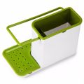 3 in 1 Kitchen Sink Organizer - Draining Holder, Towel Rack, Storage Box for Soap and Sponges. 