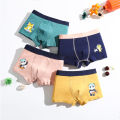 SMY Pack of 4 - New Arrive Cotton Boys Boxers Cute Cartoon Pattern Kids Panties Comfortable Children's Underwear 3-15 Yrs. 