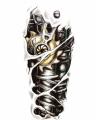 Man 3D Tattoo Robot Arm Waterproof Temporary Tattoo. 