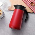 Thermal Coffee Carafe Large Stainless Steel  Carafe - Airpot Insulated Coffee Thermos 800 ml Vacuum Thermos Coffee Vacuum Thermal Pot Flask and Beverage Dispenser with Tea Infuser and Strainer. 