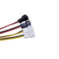 1pcs/lot Computer Cooling Fan Power Cables 4Pin Molex To 3Pin Fan Power Cable Adapter Connector 12v*2/5v*2 for CPU PC Case Fan. 