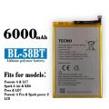 TECNO Pouvoir 4 / Pouvoir 4 Pro Battery Replacement BL-58BT Battery with 6000mAh Capacity_Silver. 