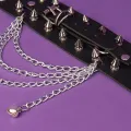 TAK Leather Studded Punk Bracelet Studded Armband Rivets Bracelet Spike Rivets Cuff Bangle Metal Studded Wristband Chain. 