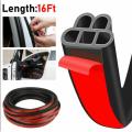 5M L-Shape Auto Car Door Trunk Seal Strip Rubber Weather Strip Edge Universal 5 Meters High Quality Car Silence Scheme Rubber Seal Strip Shape Soundproof Bumper strip car interior door accessories. 