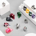 15PCS Guitar Picks Ring Thumb Finger Picks Finger Picks(Black+Silver). 