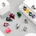 15PCS Guitar Picks Ring Thumb Finger Picks Finger Picks(Black+Silver). 