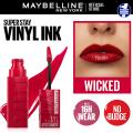 Maybelline New York - Superstay Vinyl Ink Lipstick Wicked. 