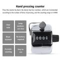 Manual Hand Tally Counter - 4 Digit Metal Tasbih - Stainless Steel Clicker - Zikr Tasbeeh Counter - Handheld Digital Tally Counter - Manual Palm Clicker   Number Count Tally Counter Number Count - Prayer Muslim Tasbeeh Tasbih Digital. 