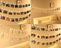 Photo Peg Star Clips String Lights 20 LED Fairy Lights for Bridal Shower Party, Wedding, Birthday Party, Anniversary Decorations Warm White. 