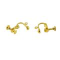 Earring Clip Hook Twelve Adjustable Screw Clips for Making Jewelry-Silver. 