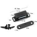Magnetic Door Catch Strong Heavy Duty Cupboard Magnets Kitchen 40kg Door Black For Sliding Doors Screen Doors. 