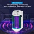 Powerful Uv Bug Zapper, Light-emitting Mosquito Killer Lamp Silent and Safe Indoor Outdoor Insect Control Lamp Killer, Electric Fly Bug, Kitchen Living Room Indoor Bedroom Yard (golden plug) Note random color will be deliver. 